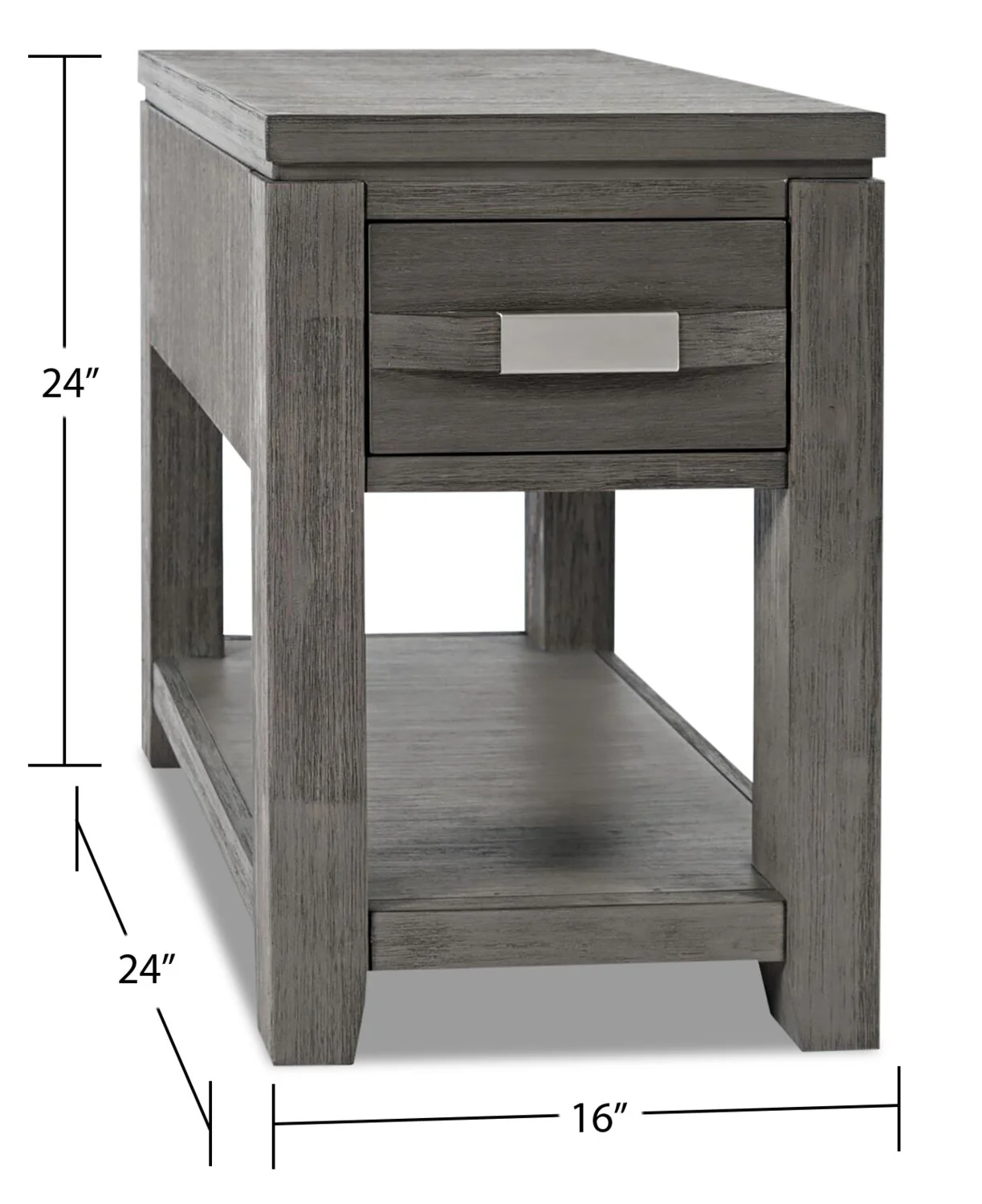 74-bronx-16-rustic-chairside-table-with-storage-and-shelf-grey-wood-6.webp Bronx 16" Rustic Chairside Table with Storage and Shelf - Grey Wood