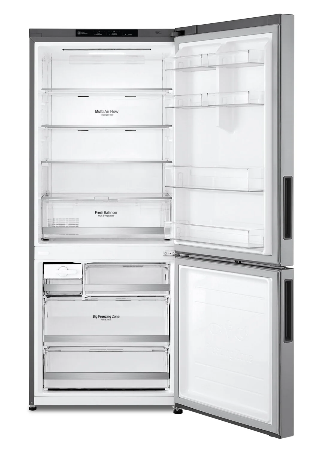 LG 28" 15 Cu. Ft. Bottom-Mount Counter-Depth Refrigerator - Platinum Silver - LBNC15251V