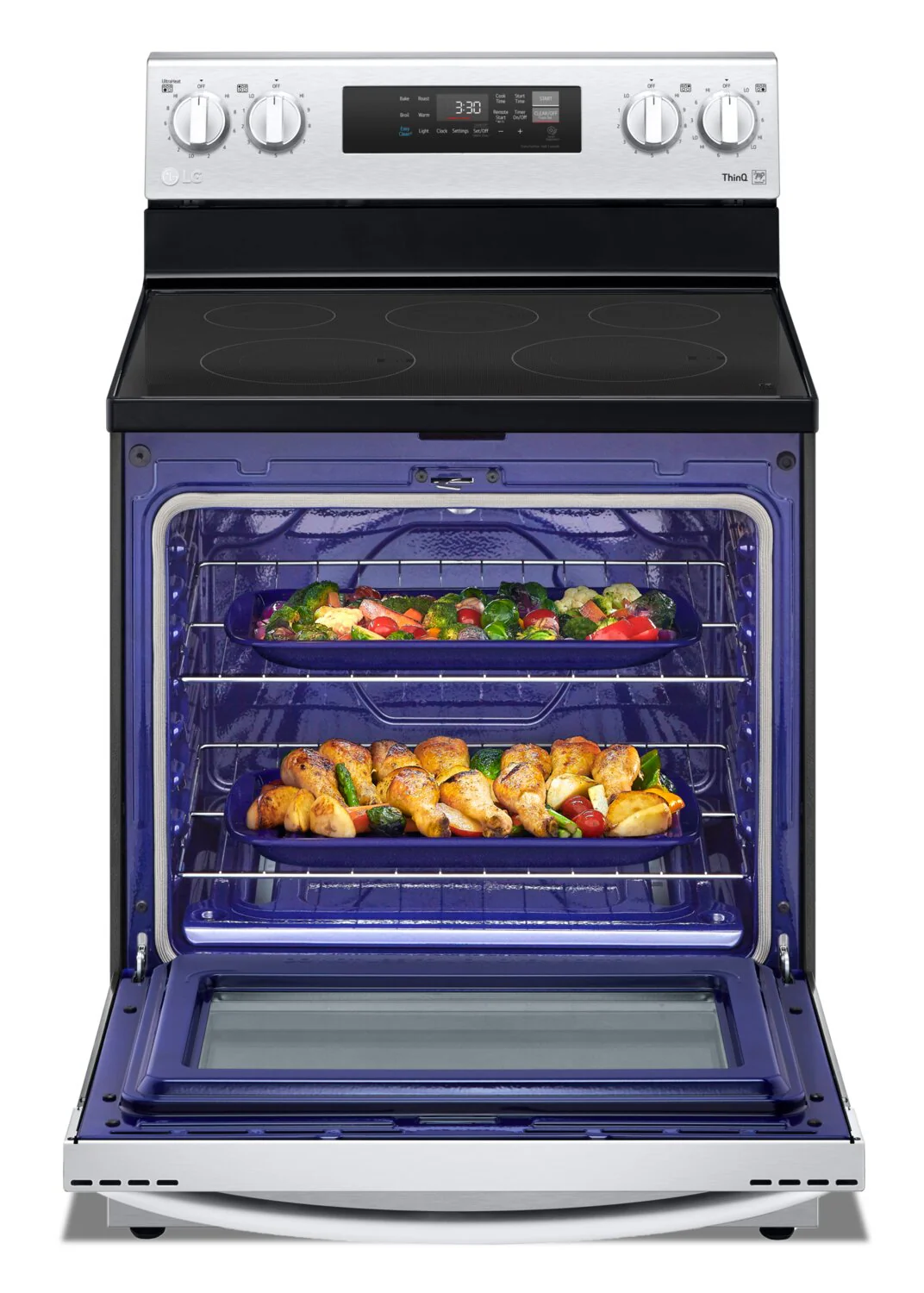 LG 6.3 Cu. Ft. Smart Electric Range with EasyClean? - Stainless Steel - LREL6321S