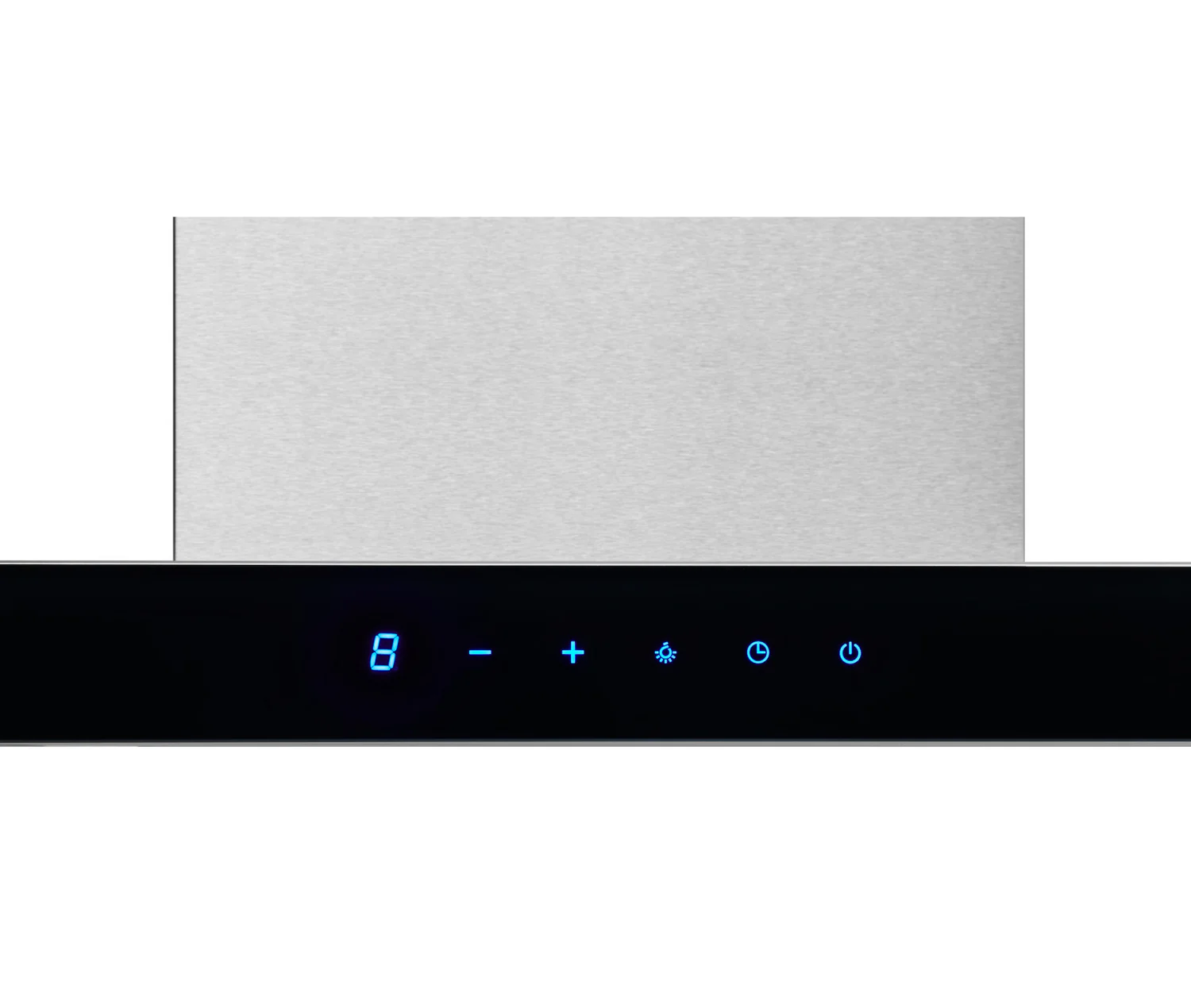 Broan Designer 30" Chimney Range Hood with Black Glass Panel - BWT1304SSB
