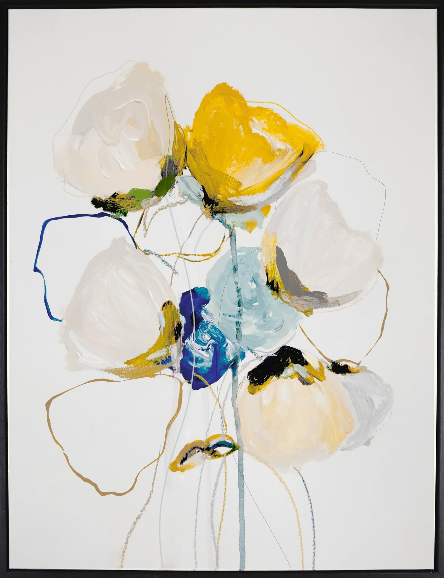 Acrylic Yellow Flower - 31" x 41"