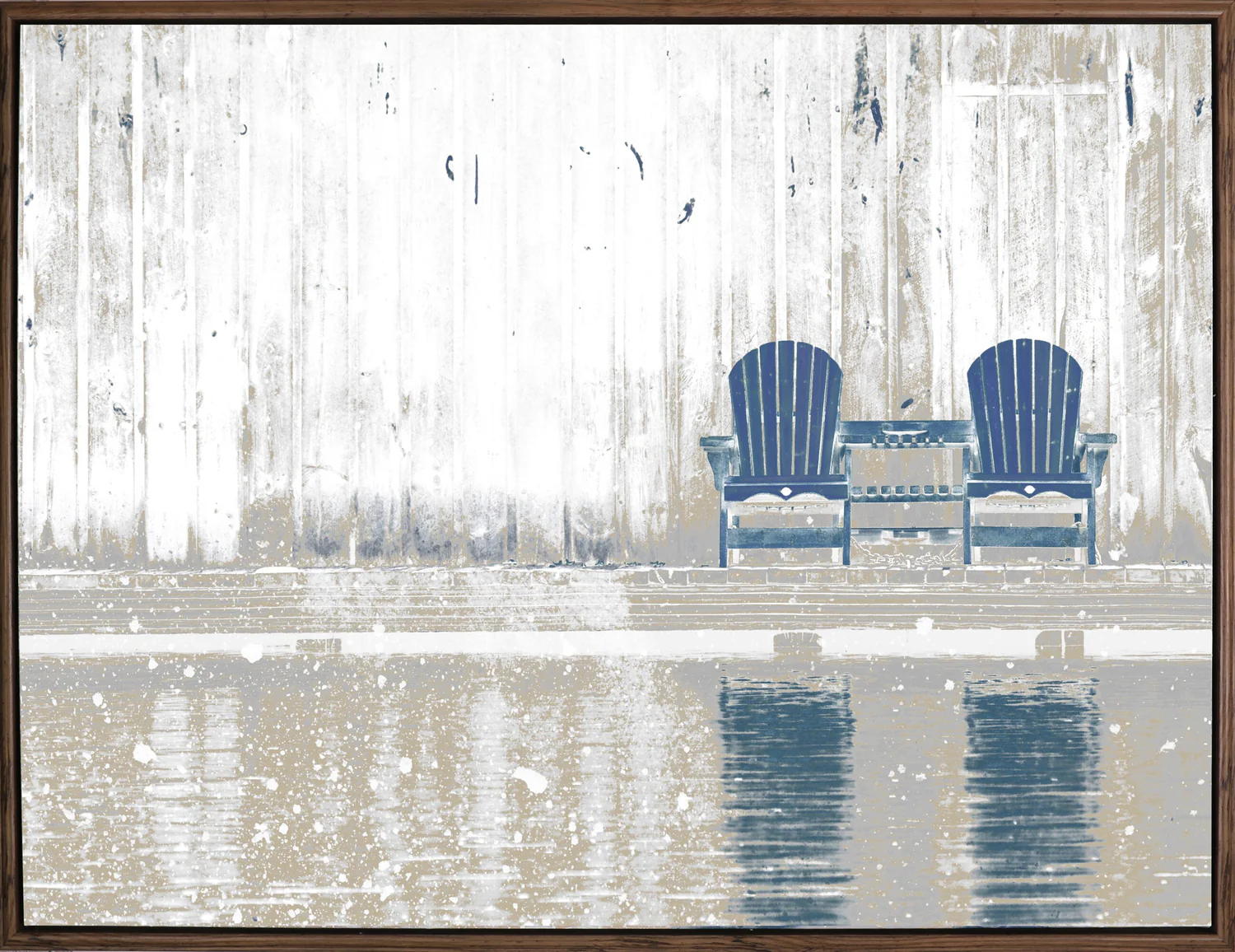 Acrylic Blue Chairs - 32" x 42"
