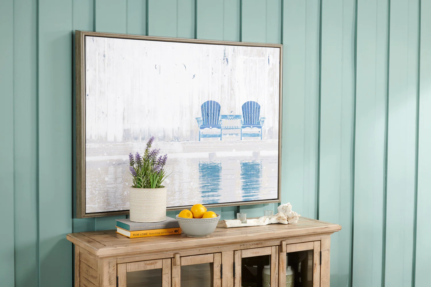 Acrylic Blue Chairs - 32" x 42"