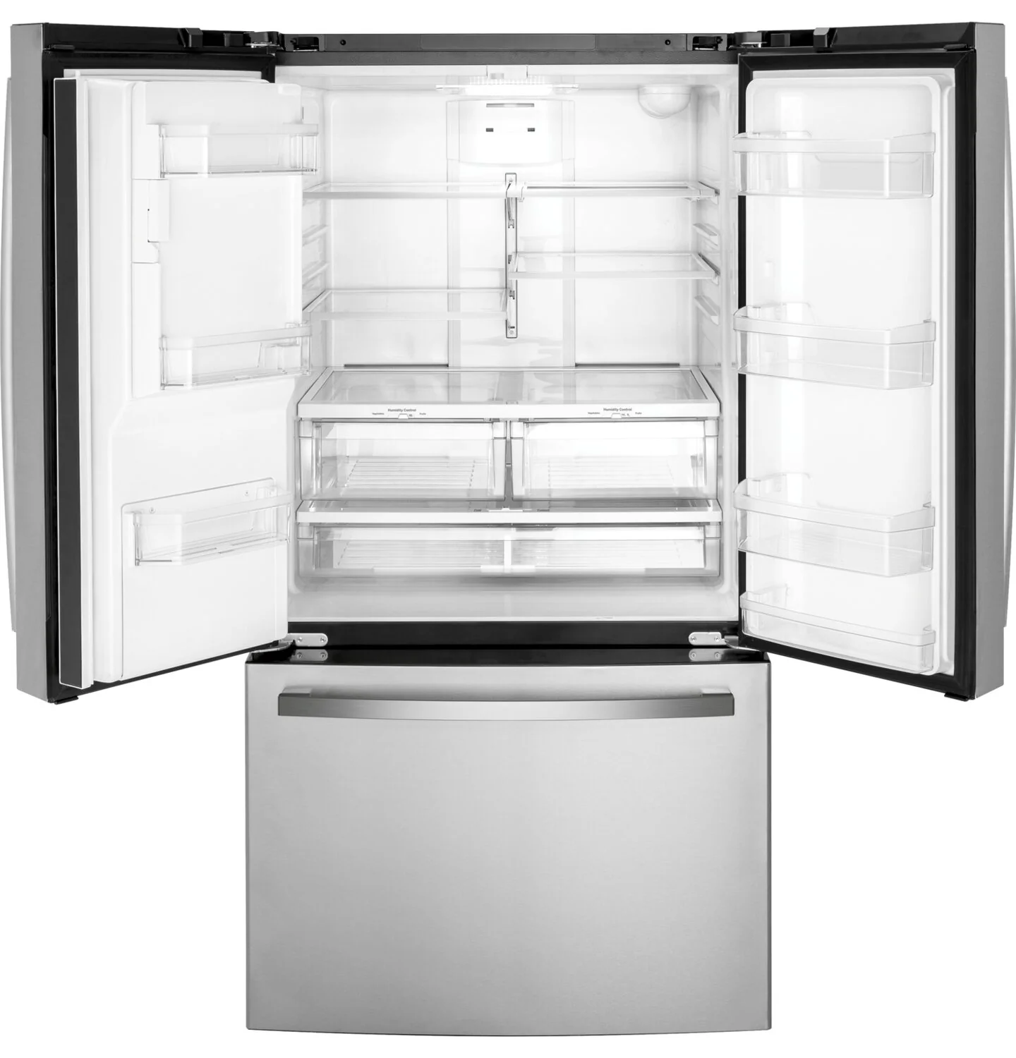 GE 36" 25.6 Cu. Ft. French-Door Refrigerator - Stainless - GFE26JYMFS