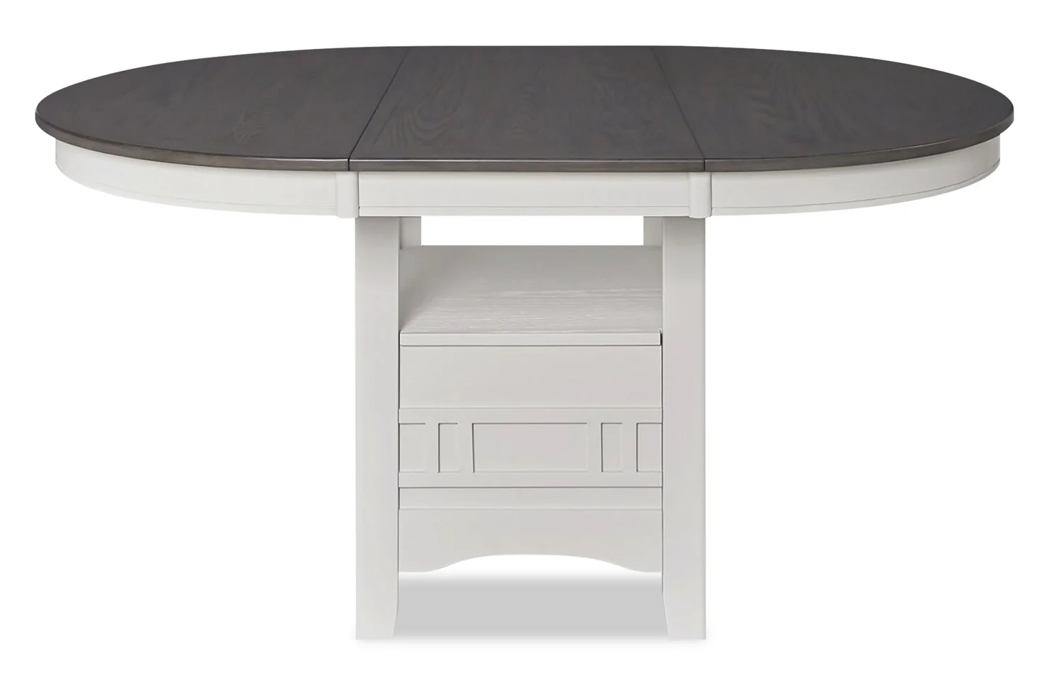 Dena Dining Table with 42-60"W Extension, Round  - Dove Grey