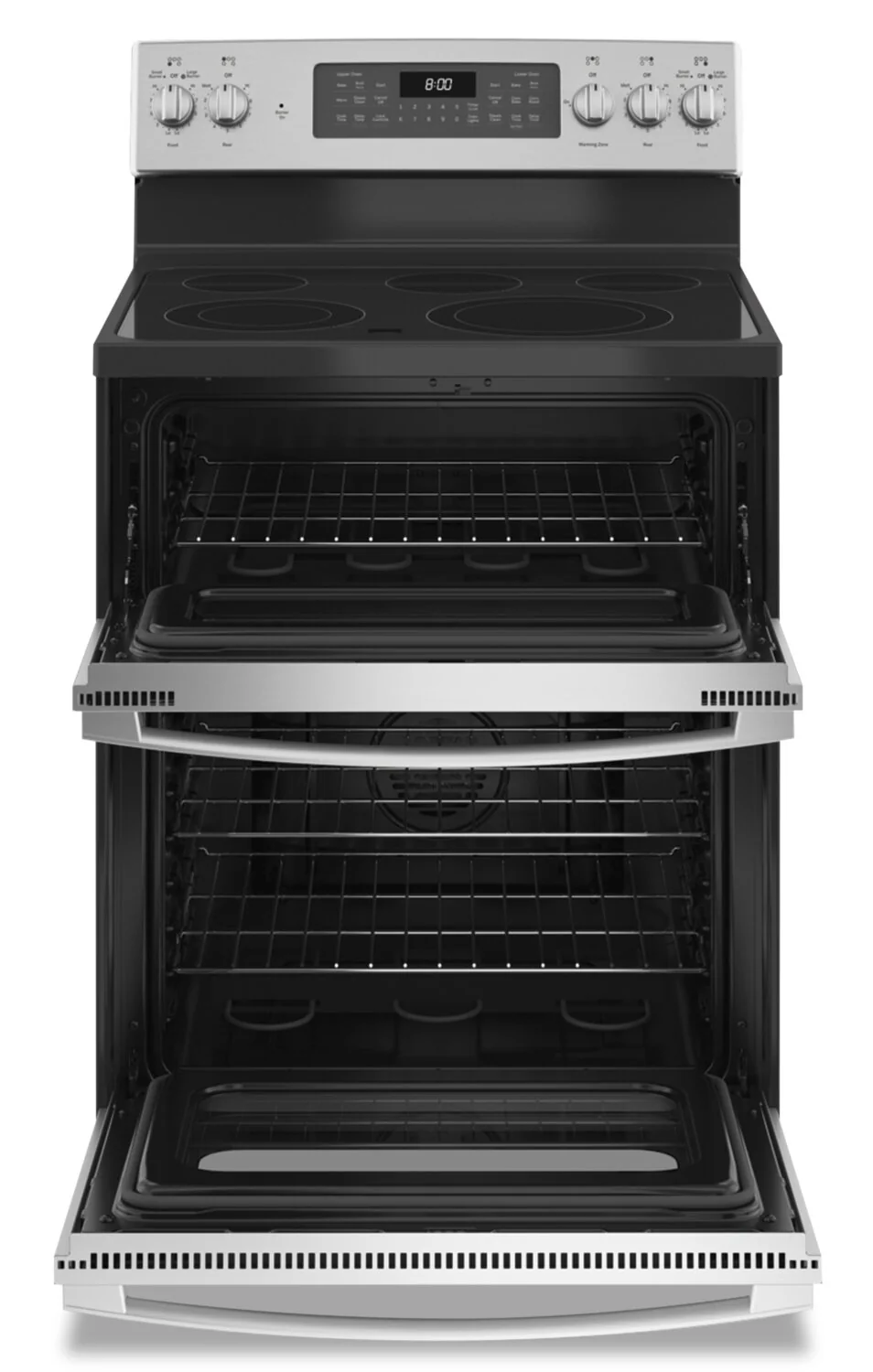 GE 6.6 Cu. Ft. Electric Range with Air Fry and Steam Clean - Stainless Steel - JBS86SPSS