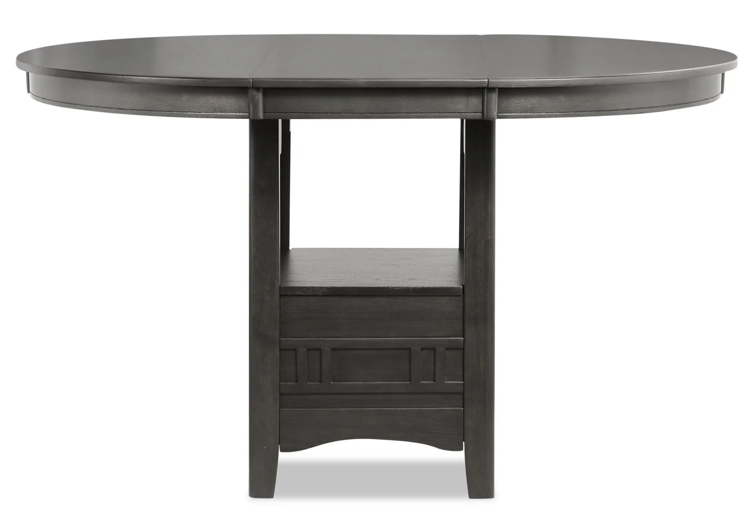Dena Counter-Height Dining Table with 42-60"W Extension, Round  - Grey