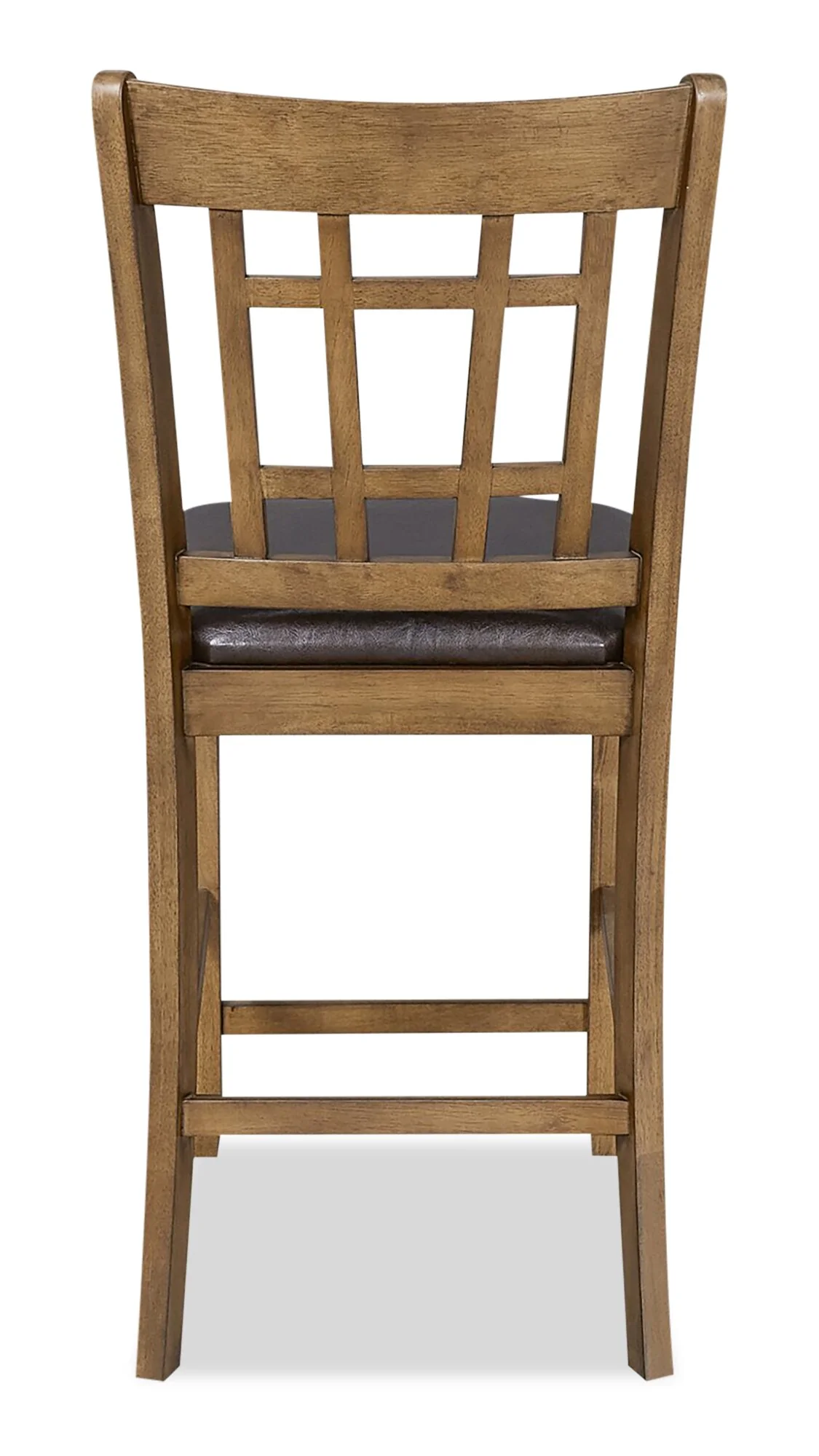 817-dena-counter-height-dining-chair-with-vegan-leather-fabric-oak-brown-3.webp Dena Counter-Height Dining Chair with Vegan-Leather Fabric - Oak Brown