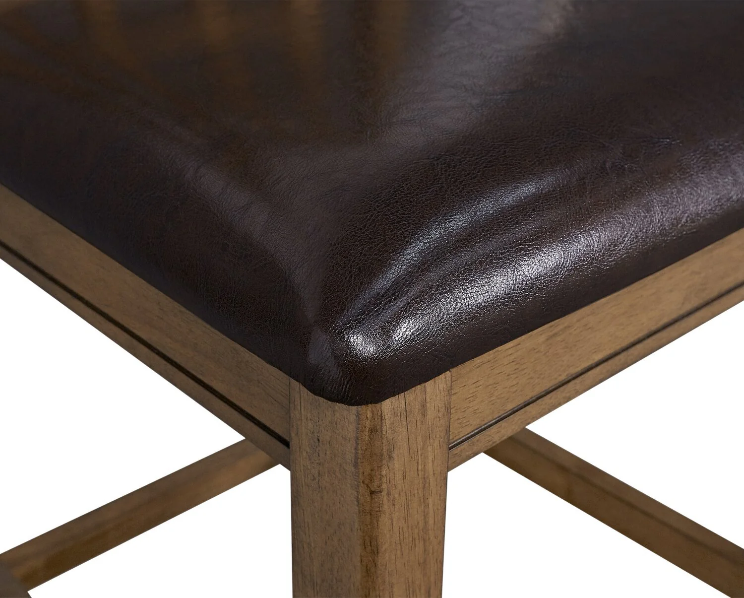 817-dena-counter-height-dining-chair-with-vegan-leather-fabric-oak-brown-5.webp Dena Counter-Height Dining Chair with Vegan-Leather Fabric - Oak Brown