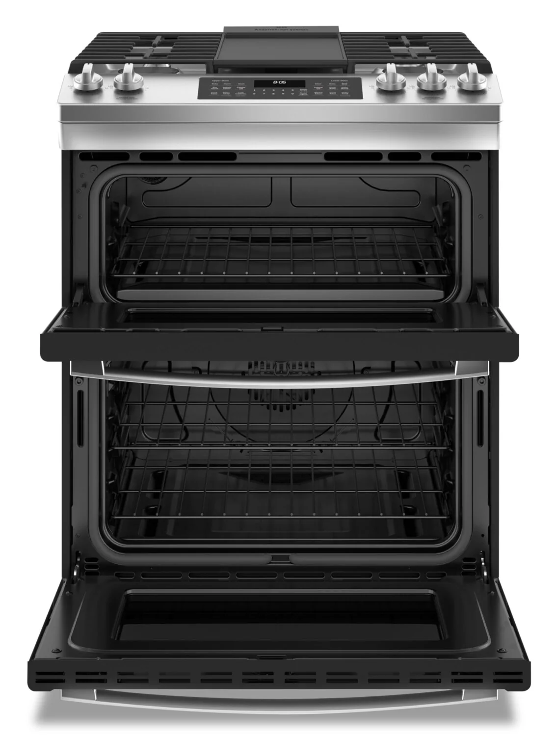 853-ge-4-3-cu-ft-gas-range-with-steam-clean-and-edge-to-edge-cooktop-stainless-steel-jcgss86spss-1.webp GE 4.3 Cu. Ft. Gas Range with Steam Clean and Edge To Edge Cooktop - Stainless Steel - JCGSS86SPSS