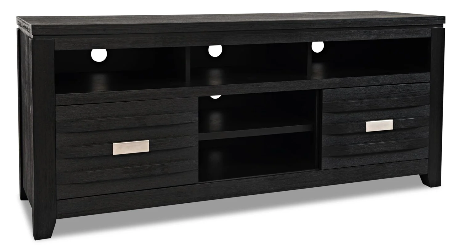 Bronx 60" TV Stand with Storage and Cable Management for TVs up to 65"- Charcoal