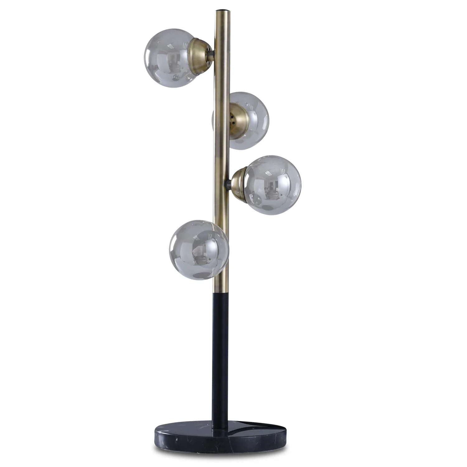Bennie 25.75" 4-Light Black and Gold Table Lamp