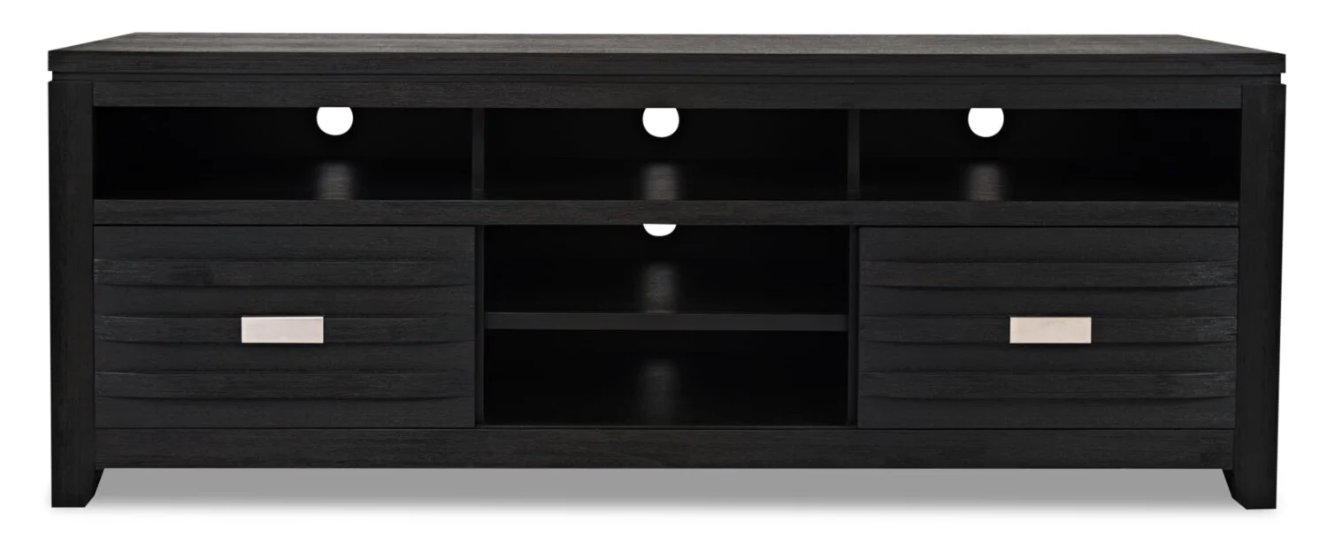 Bronx 70" TV Stand with Storage and Cable Management for TVs up to  80"- Charcoal