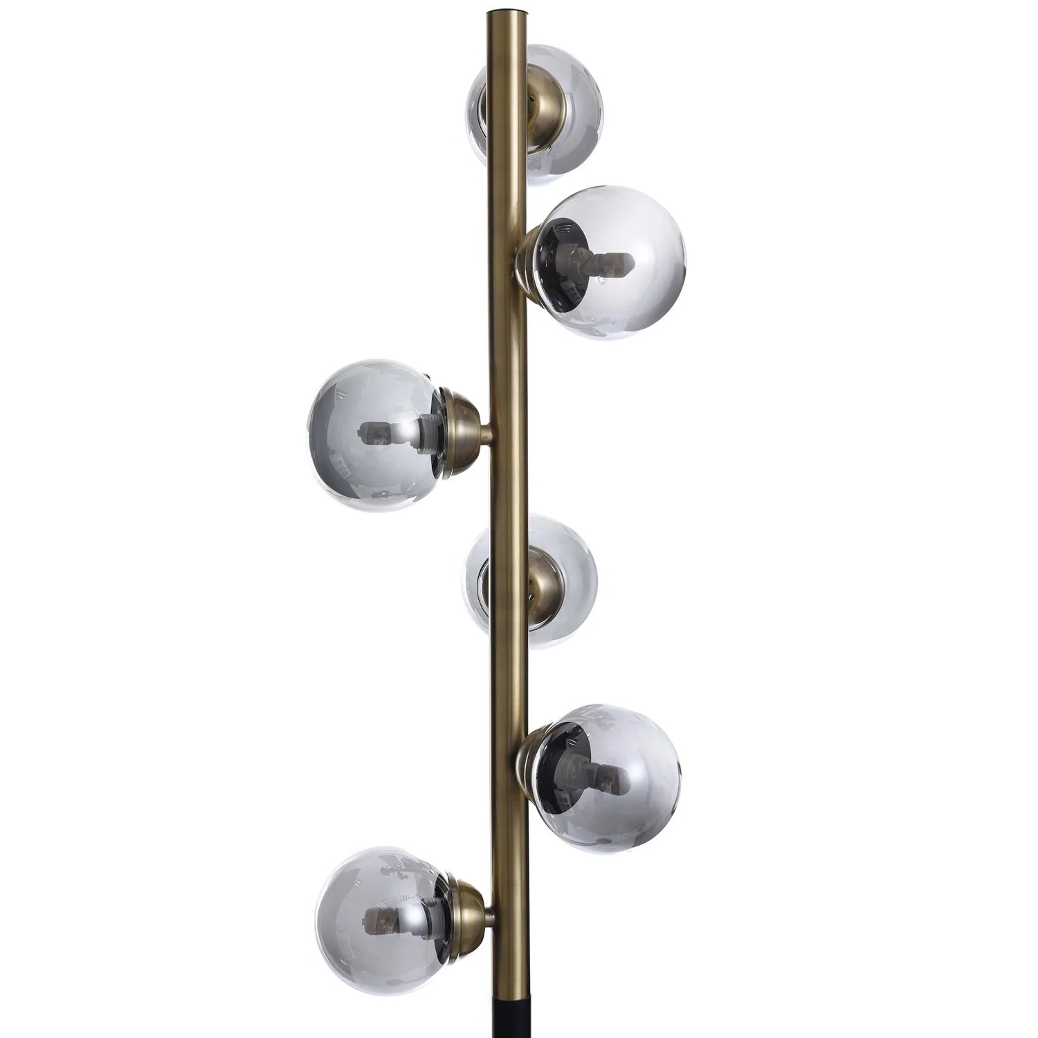 Bennie 61.25" 5-Light Black and Gold Floor Lamp
