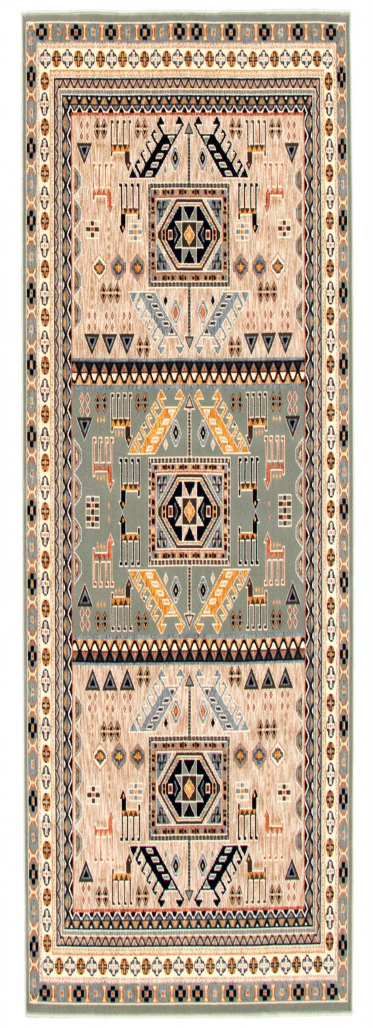 Quincy Teal Area Rug - 2'8" x 10'0"