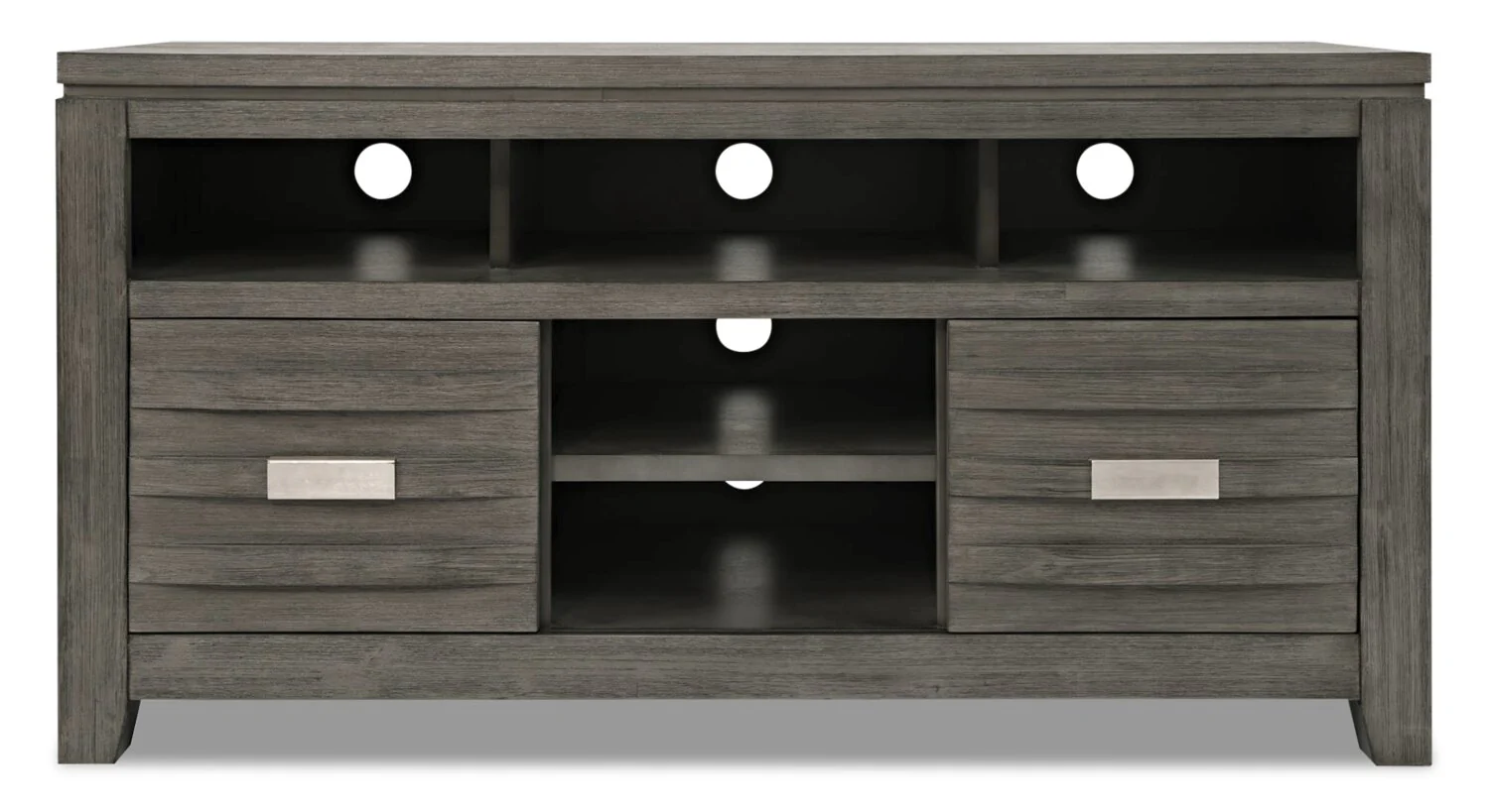 Bronx 50" TV Stand with Storage and Cable Management for TVs up to 55"- Grey