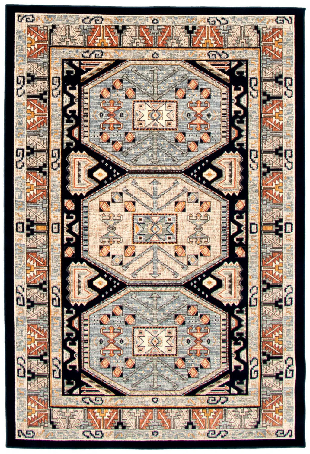Quincy Navy Blue Area Rug - 7'10" x 10'2"