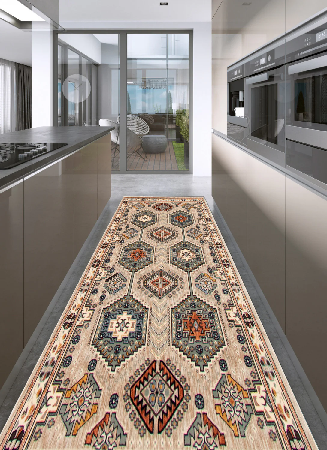 Quincy Red Area Rug - 2'6" x 8'0"