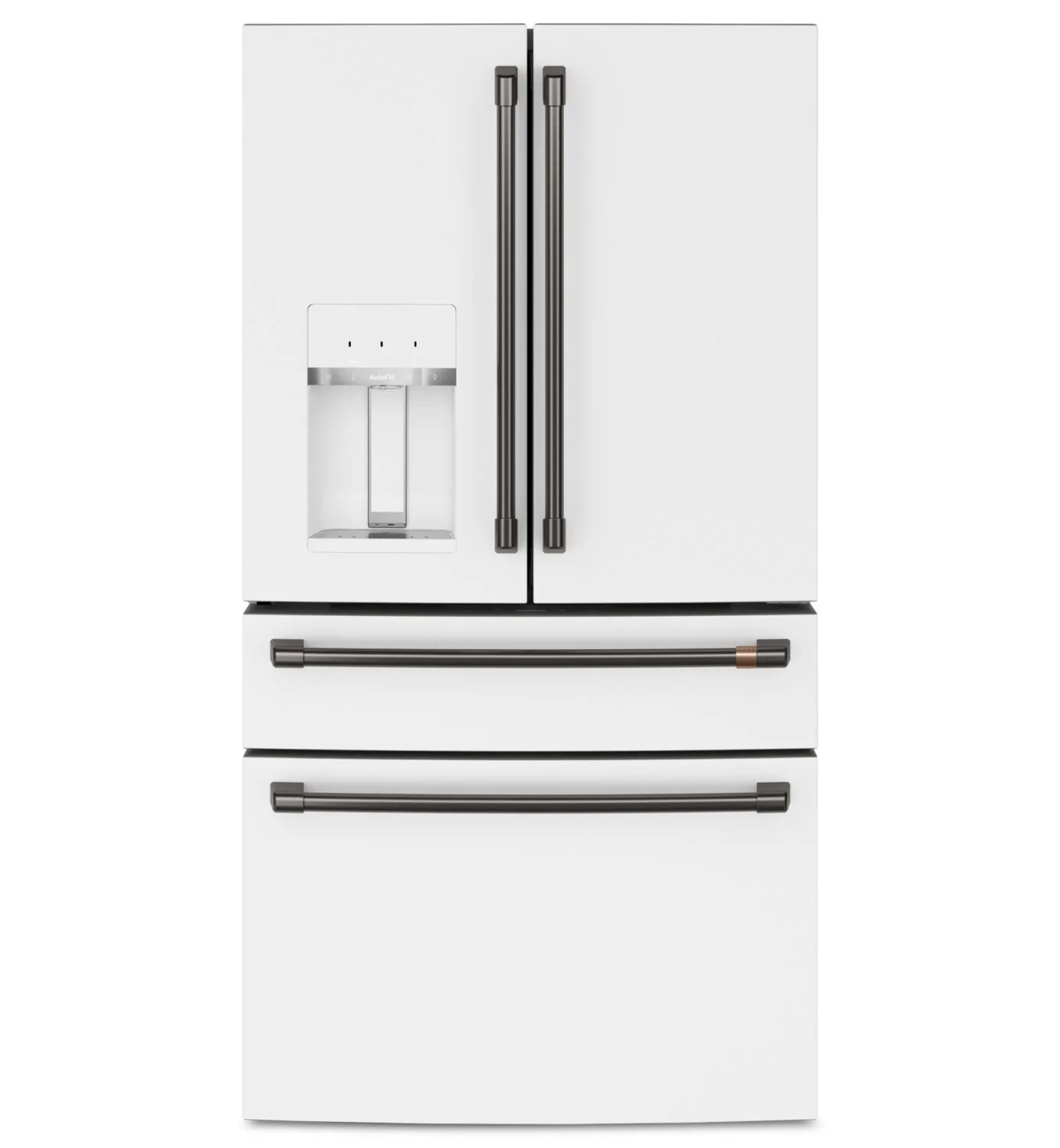 Caf¨¦ 4-Piece Brushed Black Handle Kit for French-Door Refrigerator - CXQB4H4PNBT