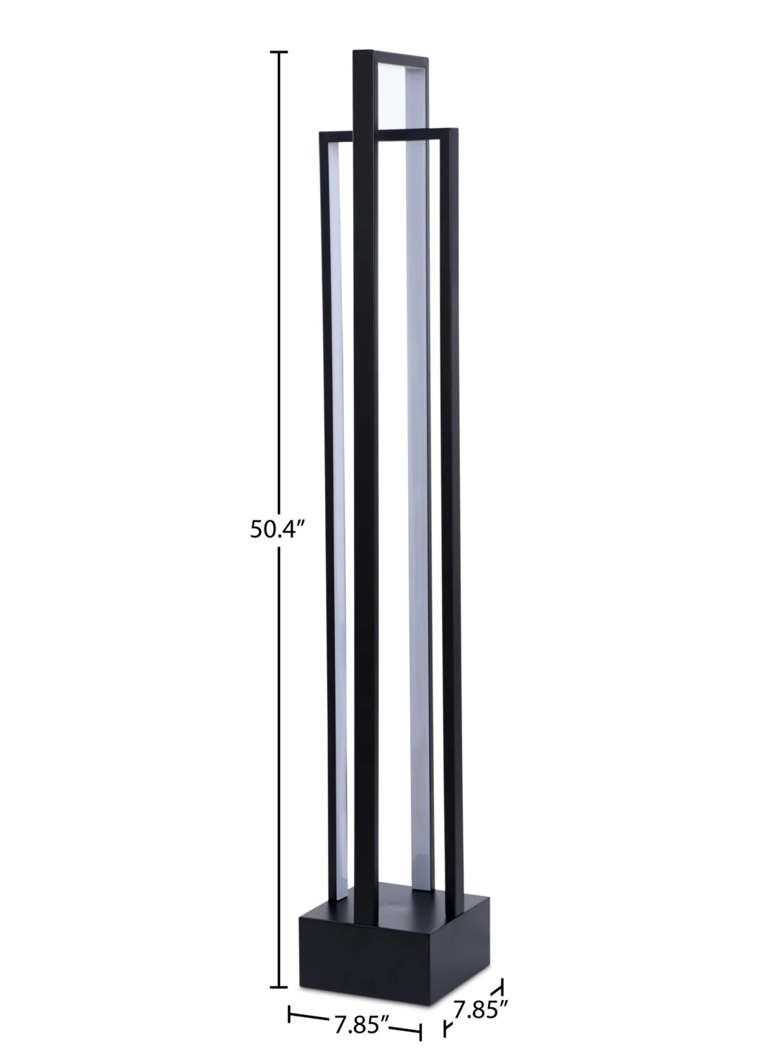 Kieran 50.4" Black LED Floor Lamp