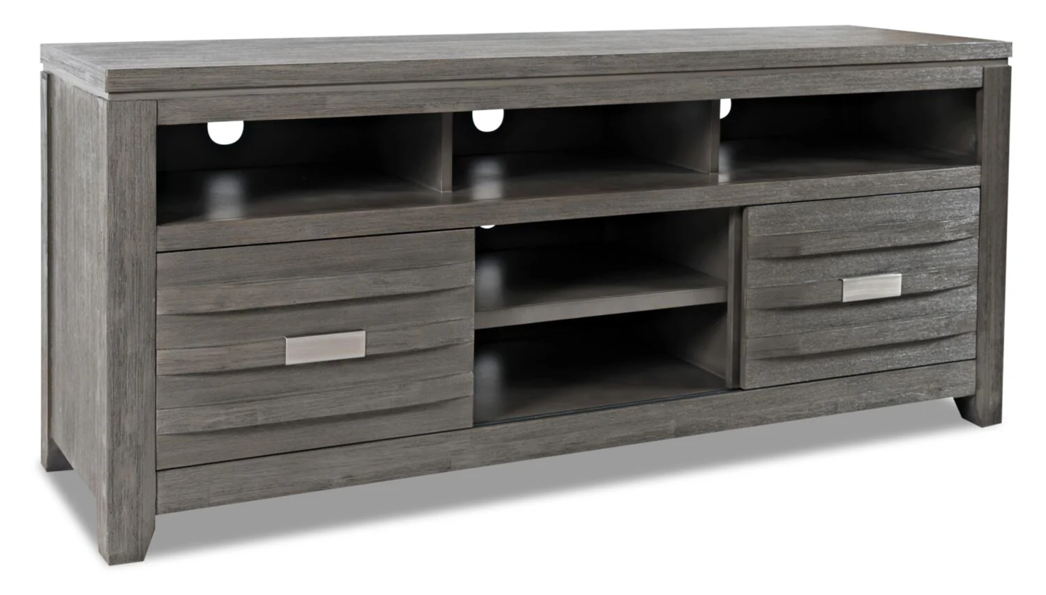 Bronx 60" TV Stand with Storage and Cable Management for TVs up to 65"- Grey