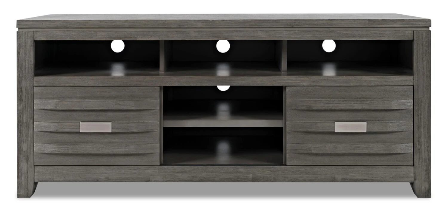 Bronx 60" TV Stand with Storage and Cable Management for TVs up to 65"- Grey