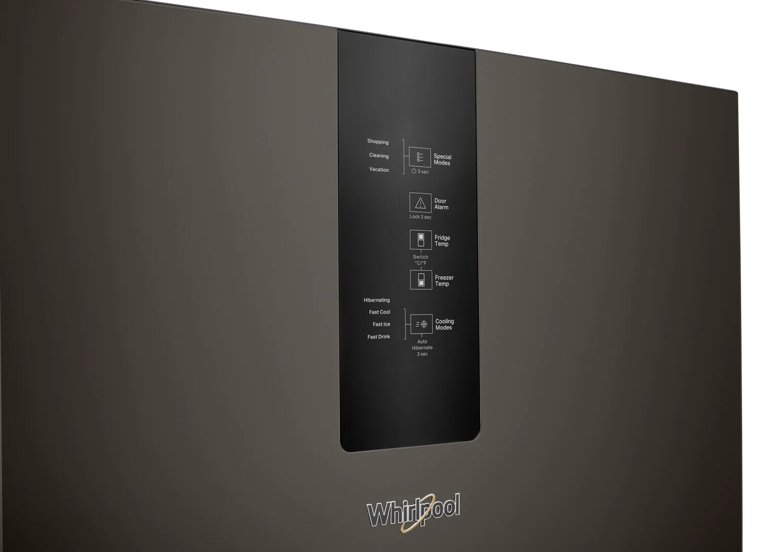 Whirlpool 24" 12.9 Cu. Ft. Bottom-Mount Refrigerator - Black Stainless Finish - WRB543CMJV