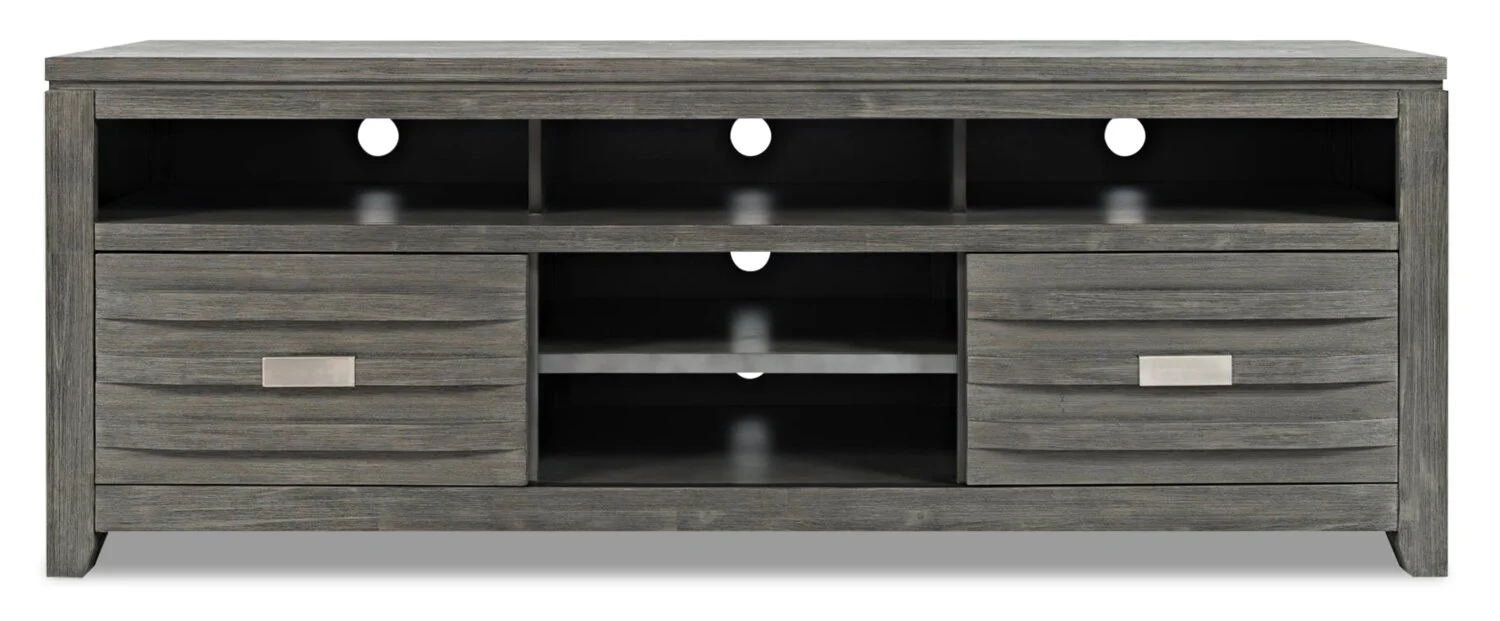 Bronx 70" TV Stand with Storage and Cable Management for TVs up to 80"- Grey