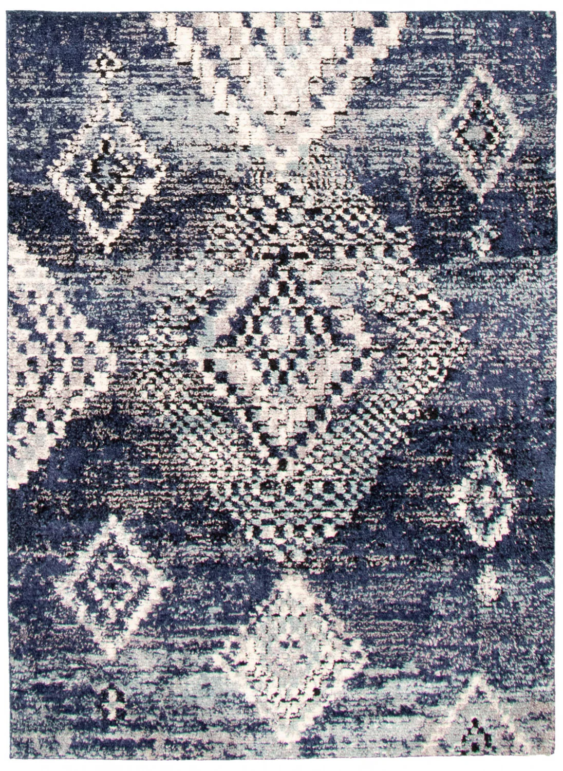 Makondo Mosaique Blue Area Rug - 8'0" x 10'0"