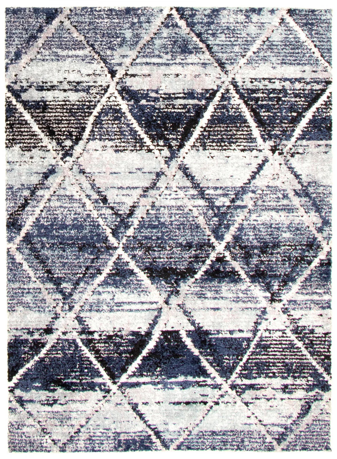 Makondo Abstract Blue Area Rug - 6'7" x 9'6"
