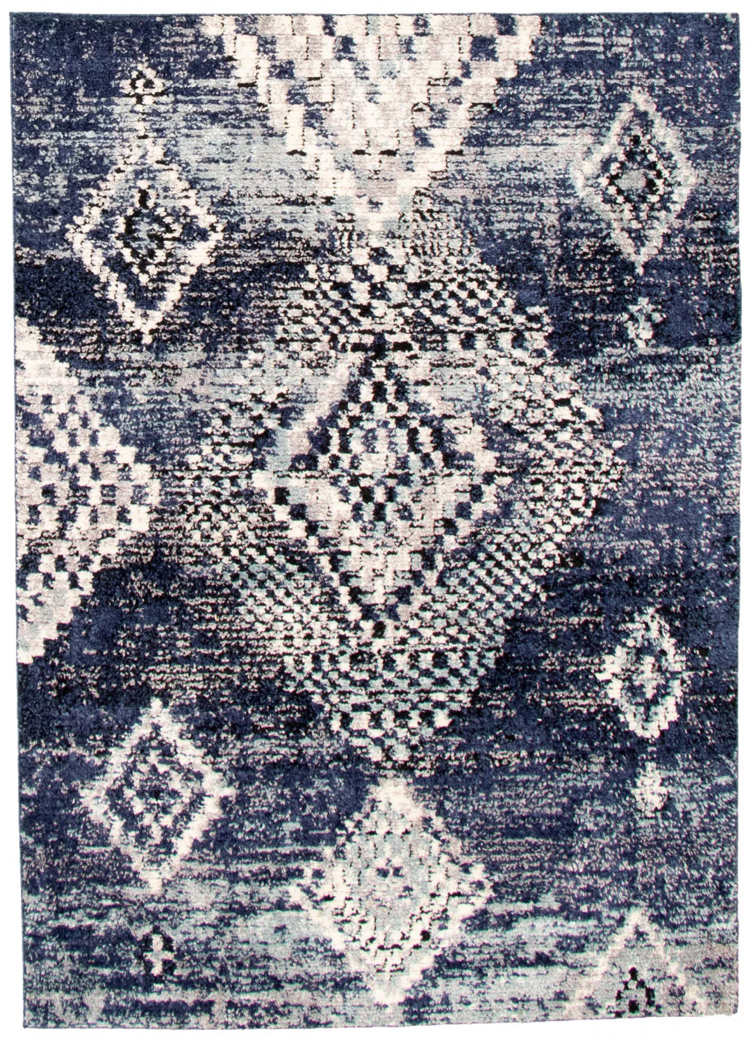 Makondo Mosaique Blue Area Rug - 5'3" x 7'3"