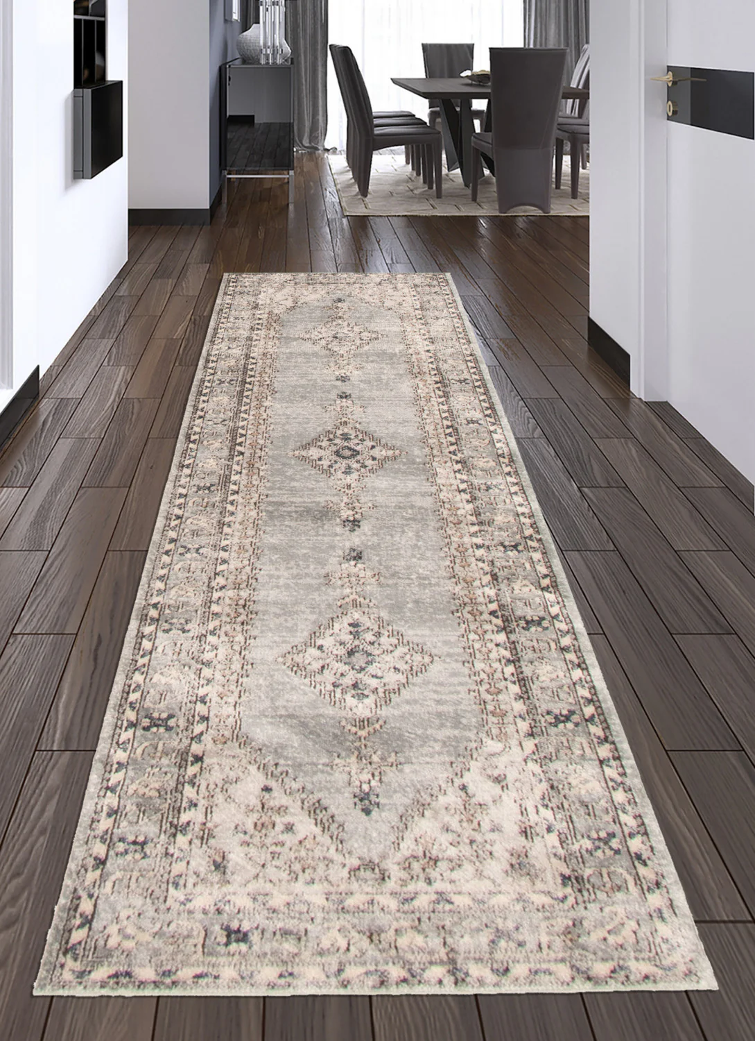 Octavian Bijar Blue Area Rug - 2'7" x 8'2"