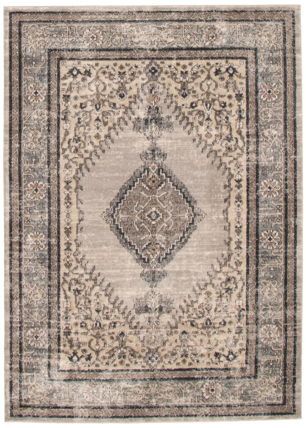 Octavian Bijar Ivory Area Rug - 3'11" x 5'11"